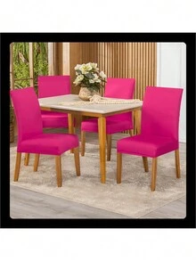 Chair Covers - Màu Hồng Tươi - Xem 2