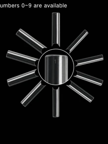 新款C弧超长高透明加长多功能透明水管100支/盒MAX水管美甲片按压式美甲用品美甲店DIY美甲按压指甲 - 無色 - 查看 6