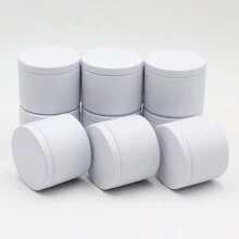 12入組4盎司蠟燭罐空罐，蠟燭罐，帶蓋蠟燭容器，適用於蠟燭製作，藝術與手工藝品，儲物罐，禮品 - 彩色 - 查看 12