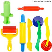 Clay Tools - 20pcs Children's Clay Tool Kit, Includes Various Shaped Clay Cutters And Rollers (Random Colors, Patterns And Styles)