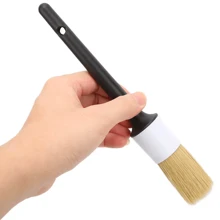 5pcs Car Detailing Brush Detail For Cleaning Wheels Engine Emblems Air Vents - Black - View 10