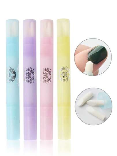 1支指甲清洁笔 指甲油UV凝胶修正卸甲刷 美甲配件工具用品 指甲护理用品 指甲用品