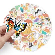 50 Piece Handmade Funny Cute  Waterproof Pink Stickers DIY For Phones Laptop Skateboard Creative Graffiti Car Motor Sticker - Multicolor - View 9