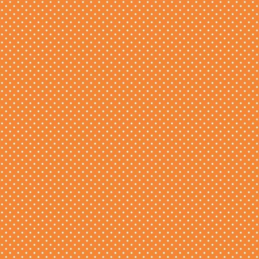 Tricoline Poá Per Meter Printed 100% Cotton - 1.5m Wide - Micro Poá Naranja - Ver 1