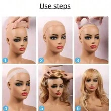 透氣矽膠假髮固定頭帶，防滑可調節頭帶保持假髮，運動瑜伽髮箍吸汗帶 - 彩色 - 查看 6