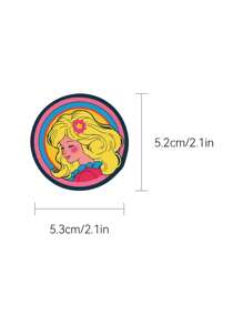 50入組美式復古防水PVC卡通萬聖節裝飾貼紙，適用於筆記本電腦、水瓶、手機、吉他、滑板板DIY貼花 - 彩色 - 查看 3