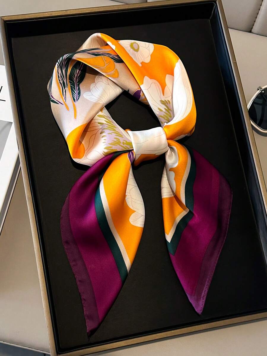 1 chiếc khăn Bandana in hoa Boho ngày lễ dùng để trang trí cho phụ nữ Khăn vuông bằng lụa cho phụ nữ Khăn Bandana, Dây buộc tóc, Băng đô lý tưởng để tô điểm cho vẻ ngoài của bạn vào ngày lễ tình nhân - Nhiều màu - Xem 1