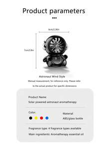 Car Air Freshener Astronaut Fragrance For Air Vent, With Rotating Fan, Decorative And Long-Lasting Light Scent E E Valentine Day Valentines Supplies Wedding Items