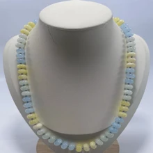 New European And American Personalized Color Block Color Natural Stone Beaded Handmade Beaded Necklace - Crushed Natural Stone Necklace - View 7