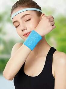 1Pc Cold Wristbands - Sweat Wicking Exercise Wristbands For Outdoor Sports, Yoga, Running, Gym, Exercise, Camping And Fitness Activities