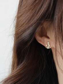 1 Đôi Bông Tai Đẹp Đính Đá Cubic Zirconia Dành Cho Nữ Cho Đảng Đính Hôn Kỷ Niệm Trang Sức Lễ Tình Nhân Quà Tặng - 1 # - Xem 2