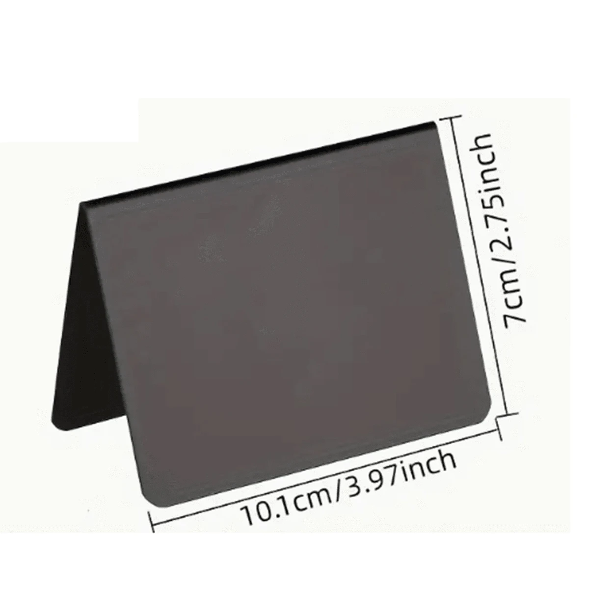 20 Mini Tableaux Noirs Avec Stylos - Ardoises à Craie 10x7,5 Cm - Pour Étiqettes Prix, Mariages, Cafés - Design En L