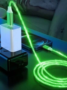 Led Flowing Light Fast Charging Charger Cable 3.28ft/1m, Tpe Charging Data Line Compatible With Vivo/OPPO Ultra/S24/S23 Ultra/S23/S22/S21 Series Compatible With IPhone 16, 16 Pro Max, 15, 15 Plus, 15 Pro, 15 Pro Max,Compatible With Xiaomi, Compatible With OnePlus Type C