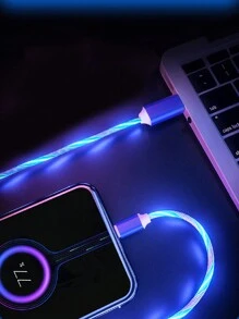 Led Flowing Light Fast Charging Charger Cable 3.28ft/1m, Tpe Charging Data Line Compatible With Vivo/OPPO Ultra/S24/S23 Ultra/S23/S22/S21 Series Compatible With IPhone 16, 16 Pro Max, 15, 15 Plus, 15 Pro, 15 Pro Max,Compatible With Xiaomi, Compatible With OnePlus Type C