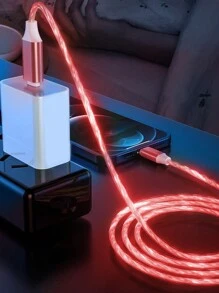 Led Flowing Light Fast Charging Charger Cable 3.28ft/1m, Tpe Charging Data Line Compatible With Vivo/OPPO Ultra/S24/S23 Ultra/S23/S22/S21 Series Compatible With IPhone 16, 16 Pro Max, 15, 15 Plus, 15 Pro, 15 Pro Max,Compatible With Xiaomi, Compatible With OnePlus Type C