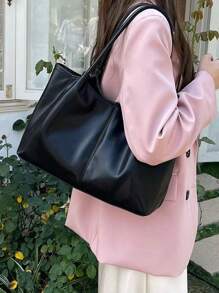 Nuevo bolso de mano para mujer con diseño único, doble asa, gran capacidad, bolso para el hombro para uso casual y diario, adecuado para vacaciones, viajes al trabajo y compras