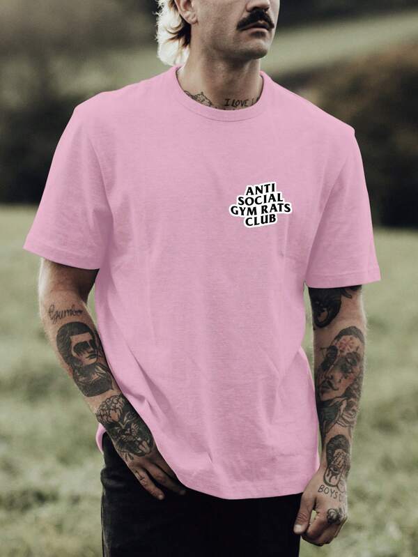 Camiseta Masculina Clube Ratos de Academia 100% Algodão Fio 30.1