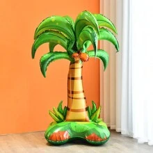 130*90cm夏威夷椰子主题铝膜气球椰汁夏日派对装饰铝膜气球 - 彩色 - 查看 1