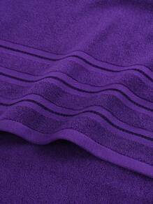 QIBHI 1/3 件装浴巾/毛巾/面巾，纯色，高品质，适用于浴室、游泳池、健身房、旅行，吸水性强，柔软舒适，适合开学季、美容院、家庭浴室等场所，也可用于酒店、运动场所等，是居家必备的毛巾和护肤浴巾。 - 彩色 - 查看 7