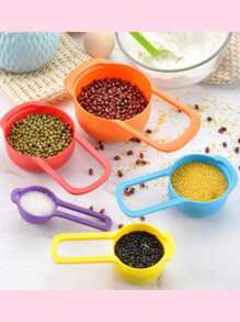 Set De 6 Cucharas Tazas Medidoras Para Cocina - Multicolor - Ver 5