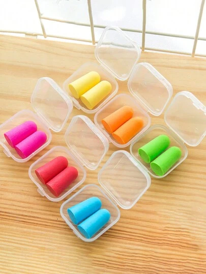 10pcs/5 Pairs, 20pcs/10 Pairs, 40pcs/20 Pairs Soft Foam Earplugs, Anti-Noise, Comfortable For Sleeping, Noise Reduction, Snoring Prevention, Waterproof For Swimming, Suitable For Dorms, Work, Nap, Sleeping