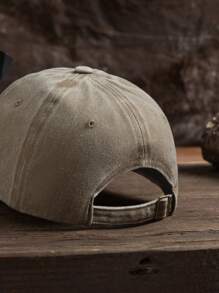 1pc Men's Letter Printed Outdoor Casual Fashion Sun Protection Adjustable Baseball Cap Trucker Hat, Suitable For Daily Wear