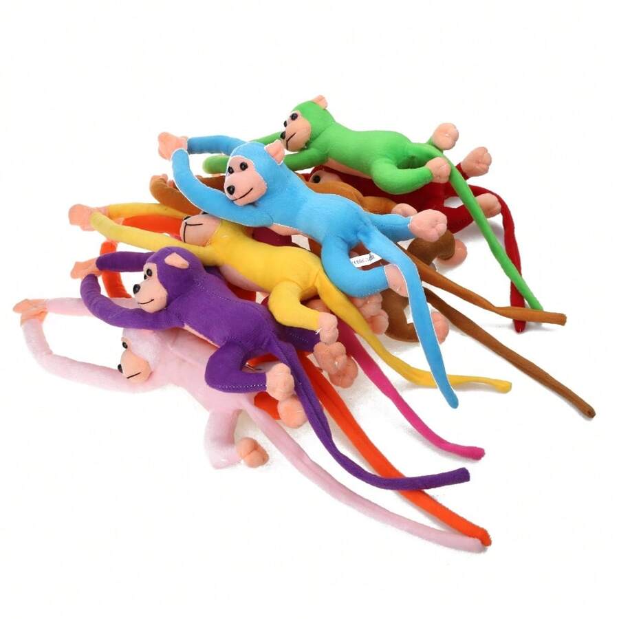 1 件毛绒长臂猴玩具，适合节日礼物 - 彩色 - 查看 1