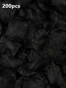 200 片/400 片/1000 片人造玫瑰花瓣，浪漫之夜派对婚礼装饰用品，非常适合情侣 DIY 工艺品和约会装饰情人节