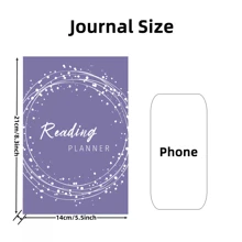 Reading Planner;Reading Log;Perfect Partner For Your Reading Plan;Write Down Any Thoughts About Books You Like;100GSM Pager;8.3*5.5inch Size; Back To School