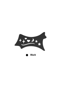 1pc Makeup Hollow Pattern Eyeliner Stencil, Matte Highlighter Brow Card Makeup Silicone Eyeshadow Tool - Multicolor - View 8