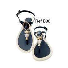 Women Flat Sandals - màu đen - Xem 2