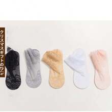 Sports Outdoor 5pairs Lace Trim Short Socks For Women, Lightweight Embroidered Mesh Breathable Mid-Calf Socks For Spring And Summer - Multicolor - View 4