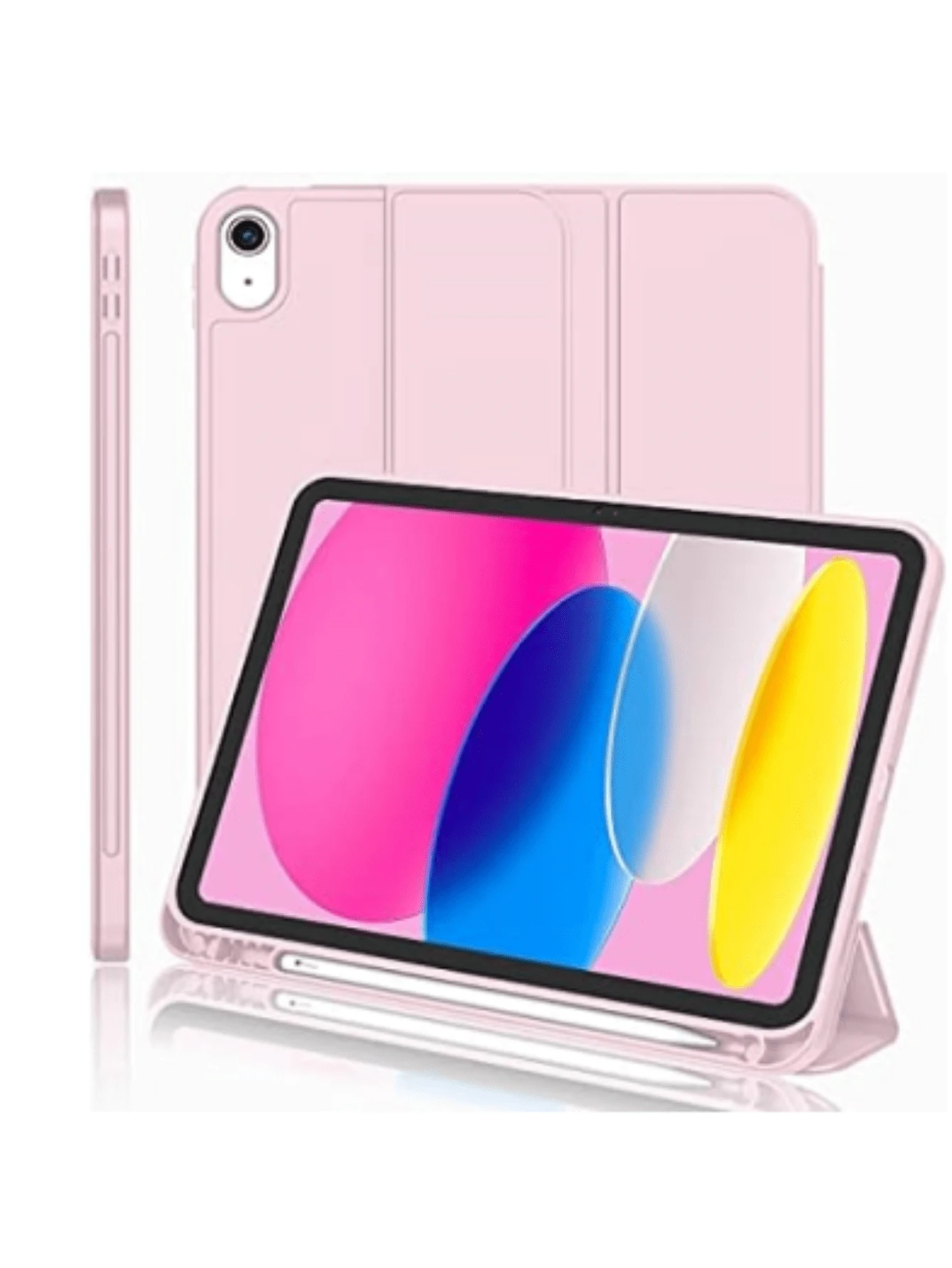 Funda universal para tablet de 10.1 pulgadas, funda protectora para tablet de 9 pulgadas, funda plegable para tablet y más tabletas de 9 a 10.1 pulgadas, color negro