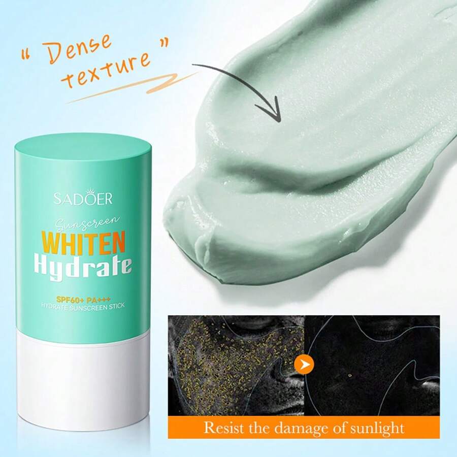 Bâton de crème solaire non gras éclaircissant et hydratant, lotion solaire rafraîchissante