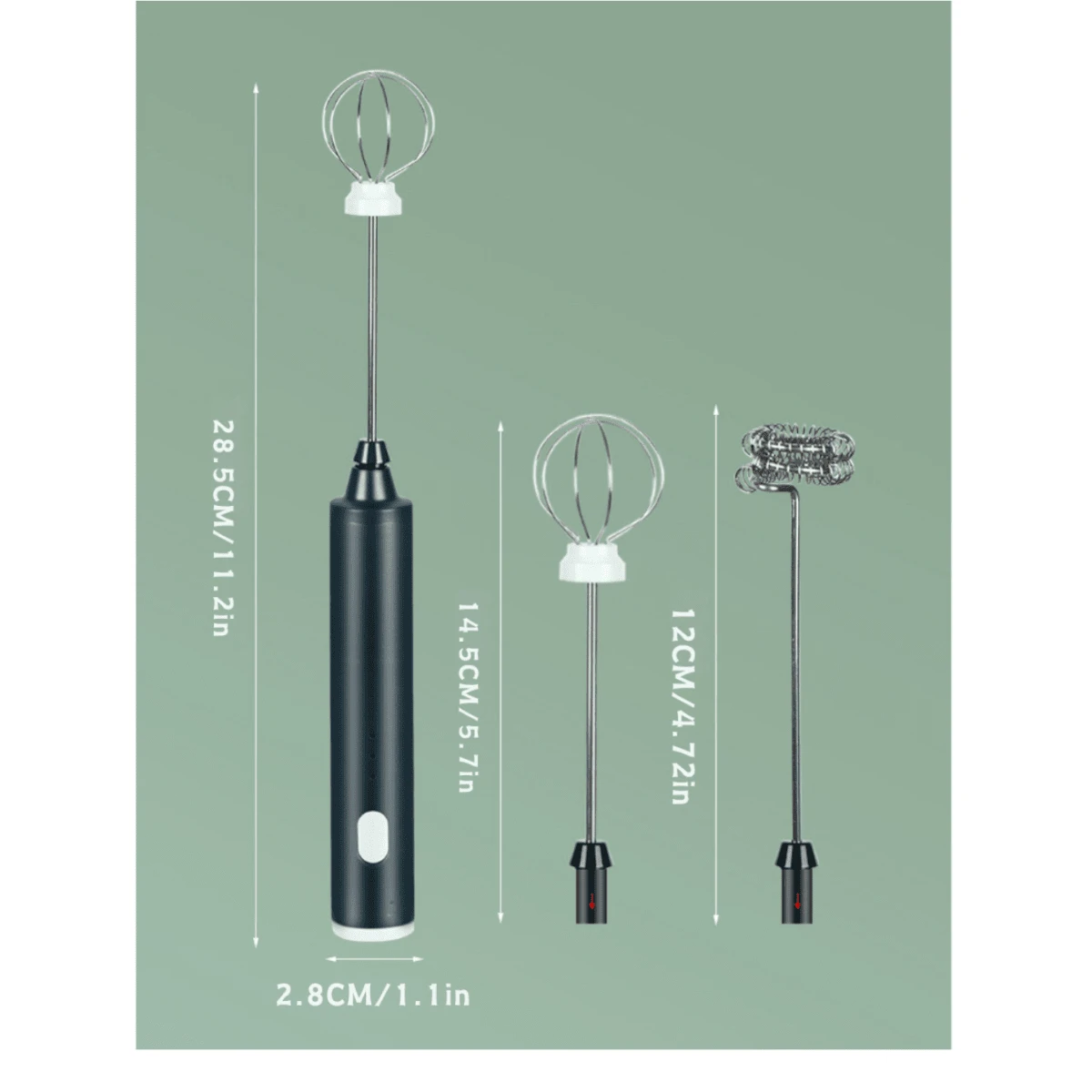 1 Handheld Milk Foam Machine Battery Powered Electric Foam Machine For