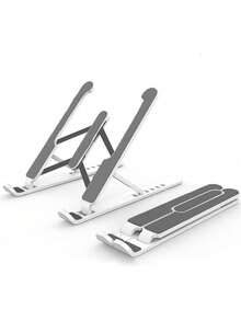 1 soporte plegable para PC, soporte para computadora - Blanco - Ver 5