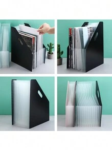 Pasta Sanfona Expansível Tamanho A4 com 13 Compartimentos, Organizador Vertical de Papel para Mesa com Grande Capacidade, Para Papéis e Documentos de Estudantes de Volta às Aulas, Volta às Aulas, Suprimentos Escolares