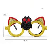 1 件卡通节日派对装饰万圣节南瓜眼镜成人款、搞笑照片道具、圣诞节 - 彩色 - 查看 18