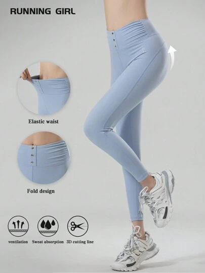  Running Girl 2021春夏新款高腰瑜珈褲,無尷尬線條