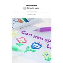 1 Set Of 6pcs Popcorn Pen Magic Bubble/DIY Graffiti Pen Three-Dimensional Expansion Pen Painting Pen/Magic Fluffy Pen - Multicolor - View 4