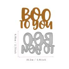 Corte de Metal DIY para Álbum de Recortes de Natal, Halloween, Aniversário, Decoração de Cartão 3D com Texto de Saudações 2024 Novo