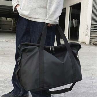 Sac de voyage polyvalent grande capacité pour hommes, pour le sport et la fitness. Sac de voyage portable et compact pour le rangement, avec bandoulière. Sac de sport pour le retour à l'école, le camping, les vacances d'été, les week-ends, les bagages cabine, l'université, les voyages, l'hiver