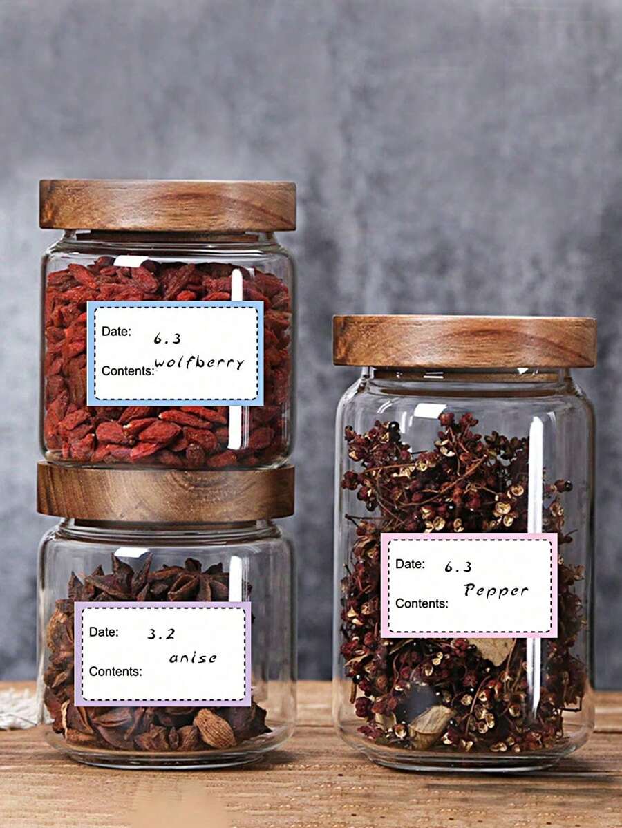 250 pièces par rouleau Autocollants d'étiquettes de date d'expiration