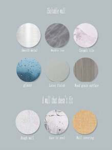 1入組壁掛式儲物架 - 黑色 - 查看 6