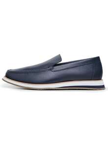 Men's Moccasin Exclusive Modeling Leather Cooper - 藏蓝色 - 查看 4