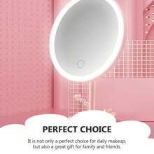 1 Gương Vanity Gương Trang Điểm Phóng Đại Gương Trang Điểm Có Đèn Bàn Gương Để Trang Điểm Gương Trang Điểm Để Bàn Gương Led Tròn Gương Chiều Dài Học Sinh Gương Chiếu Bóng - Nhiều màu - Xem 4