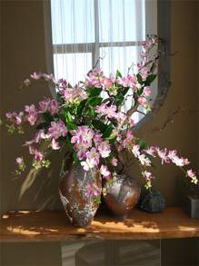 Artificial Jasmine Flowers, Drooping Silk Crabapple, Simulated Flower Wall Decoration, Artificial Flower Living Room, Tabletop Vase, Flower Model Room, Homestay, Wedding Decoration Gifts Birthday Graduation