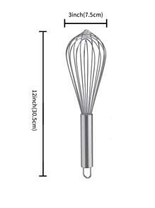 3 peças Batedores para Cozinhar, Batedor de Aço Inoxidável para Misturar, Bater, Bater e Mexer, Conjunto de Batedor de Arame de Balão Versão Aprimorada, 8+10+12