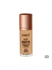 SANIYE R6001, Base de maquillaje, Maquillaje líquido mate ,fundation liquido. - 03 - Ver 8