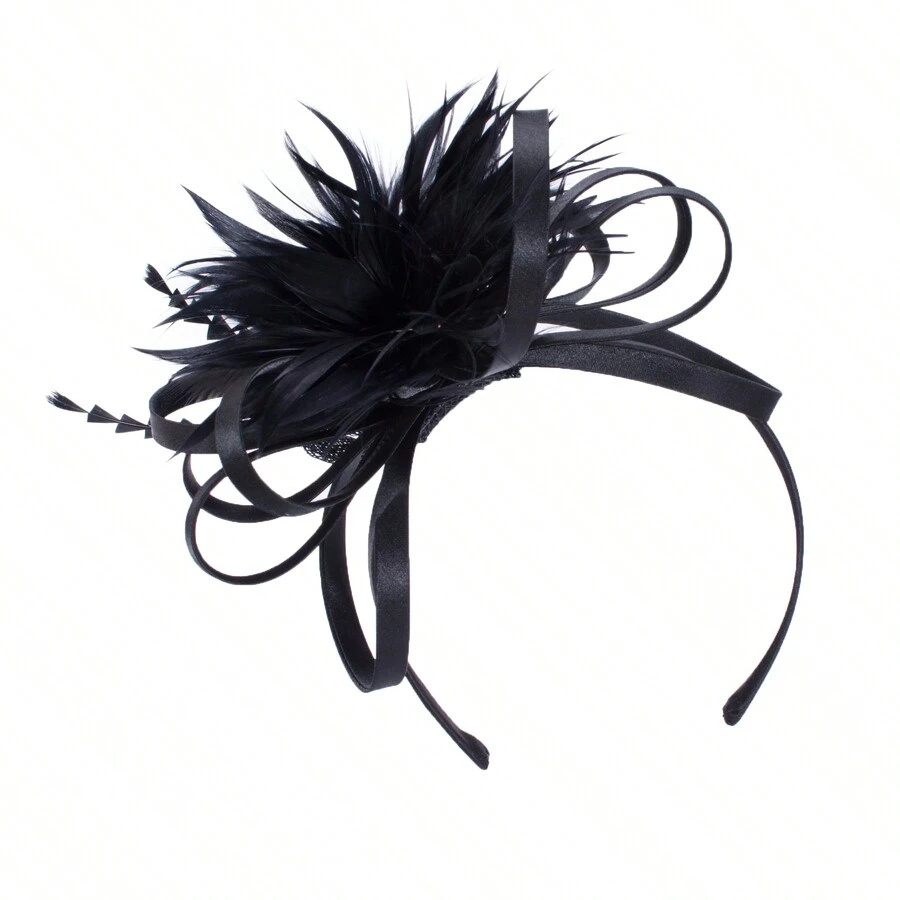 1 Máy Tính Nữ Nhân Dịp Trang Trọng Cưới Polyester Fascinator Mũ Trụ Đầu Hatinator - mũ đội đầu - Xem 1
